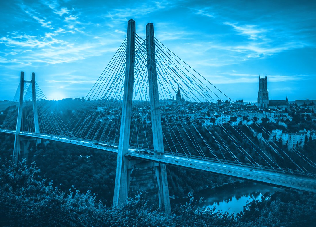 Poya Brücke in Freiburg